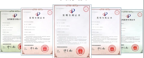 Patent certificates from UNIWISE company materials