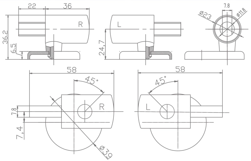 YH03-1 Technical drawing