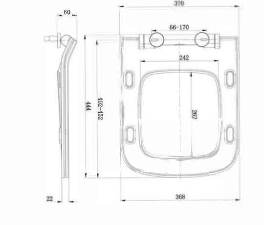 UIC305 dimensions